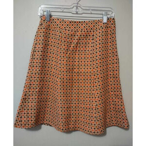 Kenar | Orange Pattern Skirt Size 2